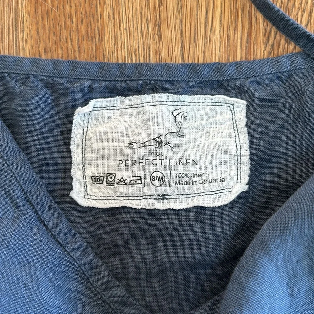 not perfect linen langley slip linen dress - Picture 4 of 5